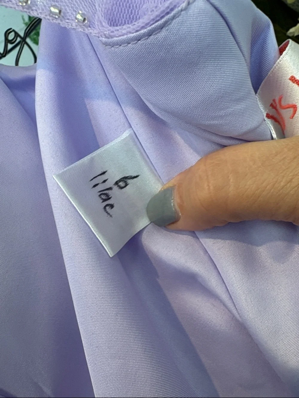 JJs House Lavender Prom Dress with Spaghetti Straps - Picture 4 of 6